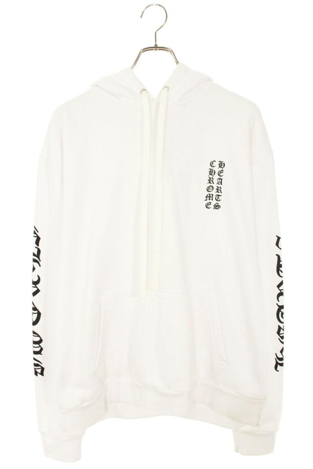 クロムハーツ サイズ:M  SWTSHRT PLVR アームロゴプリントプルオーバーパーカー 中古 GZ11