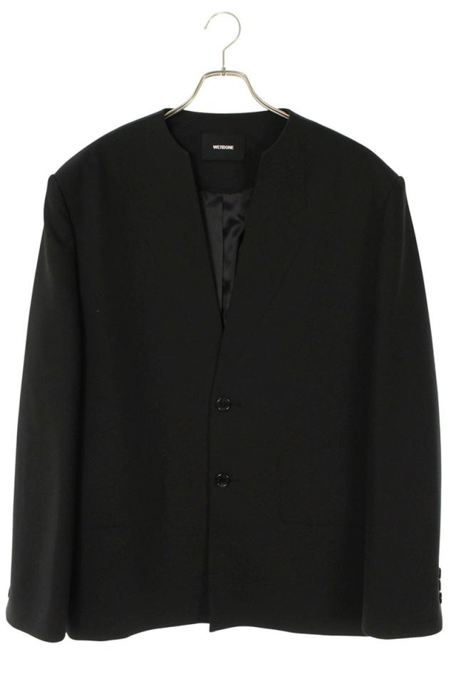 ウェルダン サイズ:S  24SS  WD-JK1-24-024-M-BK ラペルエンボス ノーカラージャケット 中古 BS99