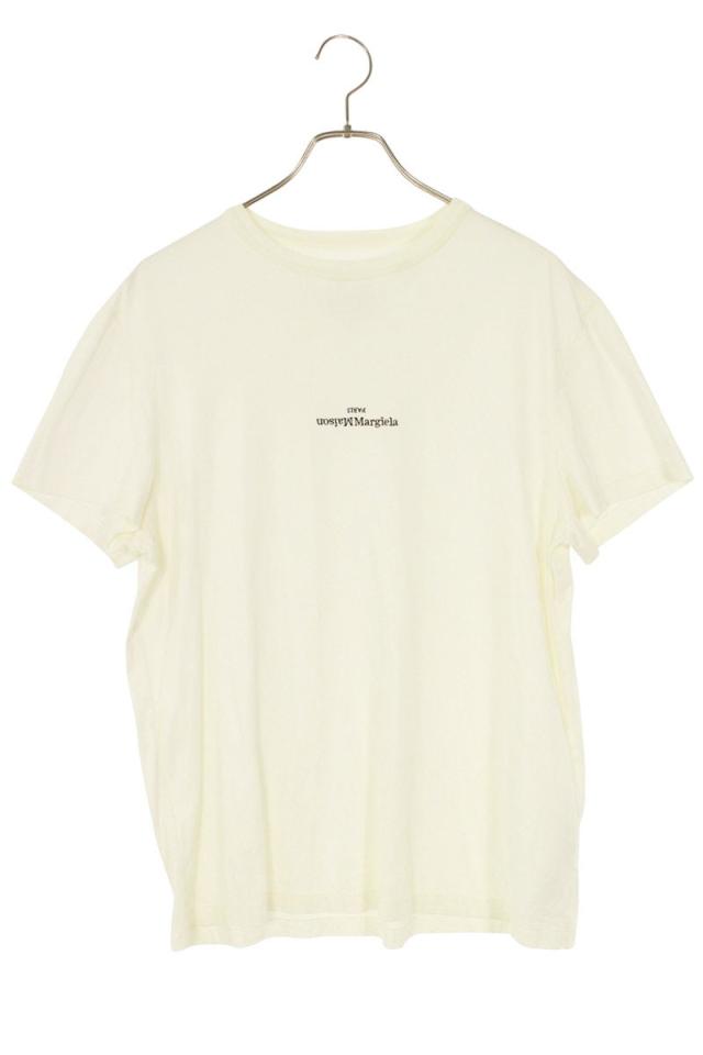 メゾンマルジェラ サイズ:44  22SS  S30GC0701 ディストーテッドロゴ刺繍Tシャツ 中古 SB01