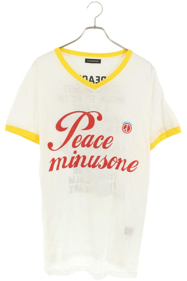 ピースマイナスワン   V-NECK RINGER T-SHIRT インサイドアウト Vネック リンガーTシャツ 中古 BS99