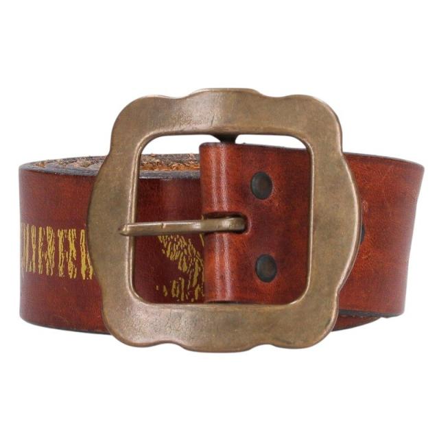 ディースクエアード サイズ:XL ペイントデザインレザーベルト 中古 BS99