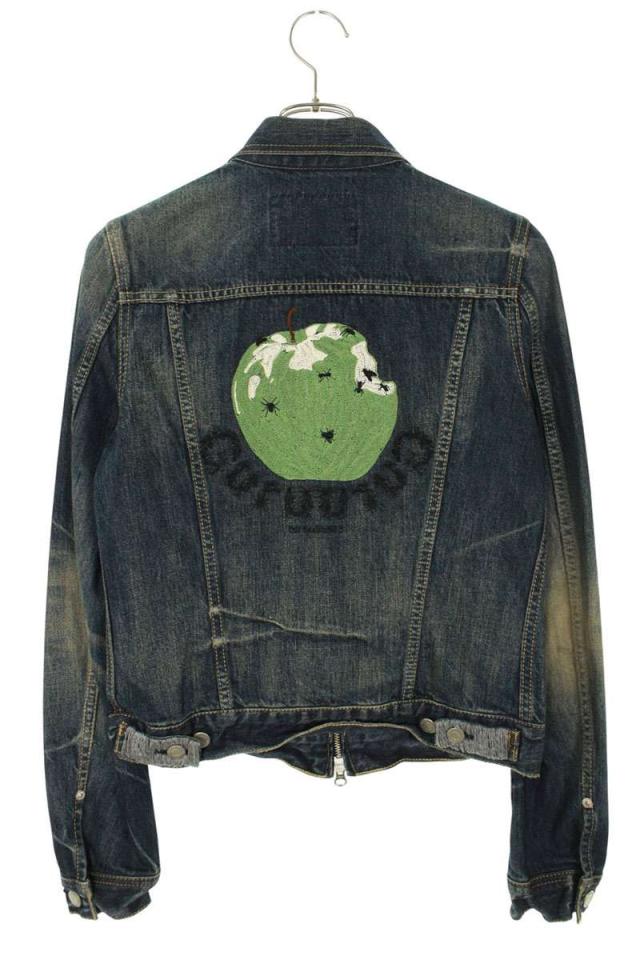 アンダーカバー サイズ:2 06AW 6A14-B6 GURUGURU期 リンゴ刺繍デニム