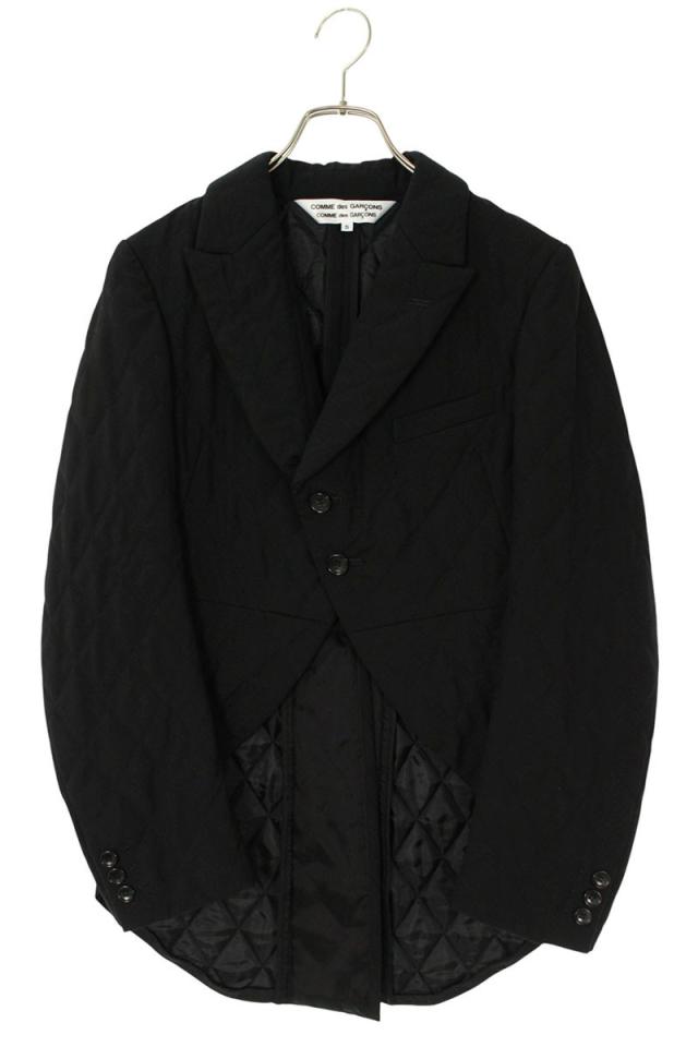 コムデギャルソンコムデギャルソン サイズ:S  13AW  RL-J050 AD2013ウールキルティング燕尾ジャケット 中古 BS99