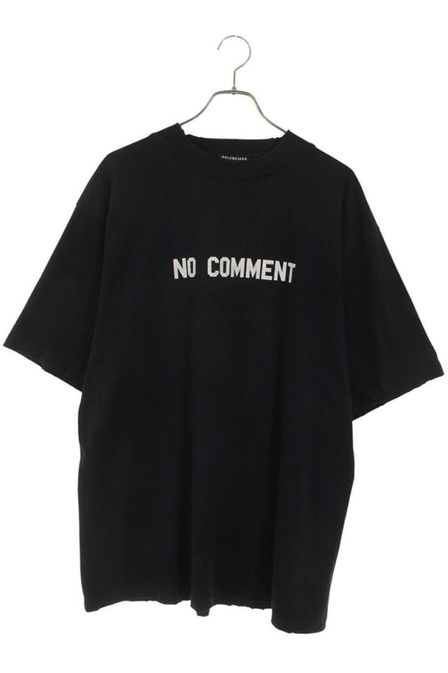 バレンシアガ サイズ:XXS  684155 TLVG3 NO COMMENTダメージ加工Tシャツ 中古 BS99