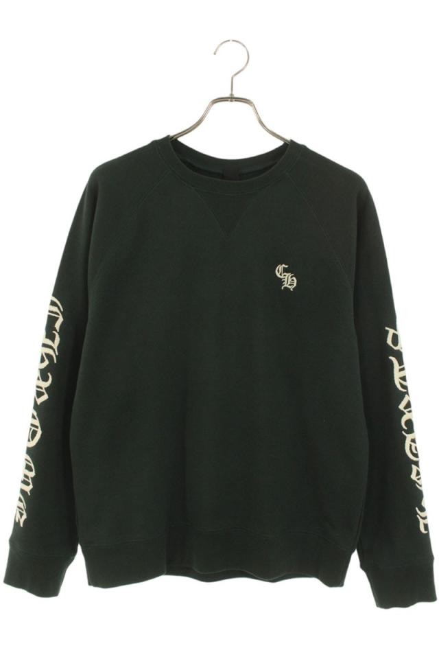 クロムハーツ サイズ:M  SLO RIDE CHロゴ刺繍クルーネックスウェット 中古 SJ02