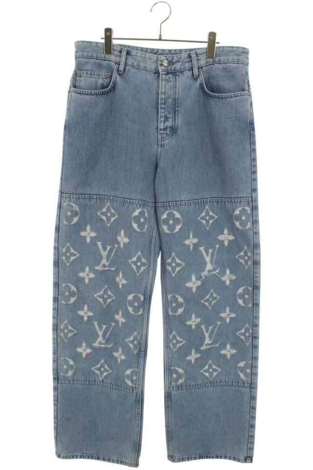 ルイヴィトン サイズ:30インチ 25SS RM251MM PNB HSD18W モノグラムスケートデニムパンツ 中古 SS13