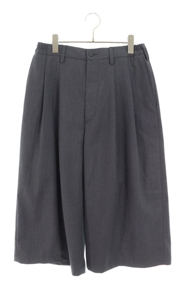 クーティー サイズ:S  25AW  CTE-25A108 T W Saxony Shin Cut Wide Easy Trousers 2タック入りワイド8分丈ロングパンツ 中古 BS99