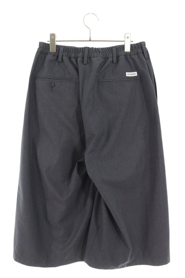 クーティー サイズ:S  25AW  CTE-25A108 T W Saxony Shin Cut Wide Easy Trousers 2タック入りワイド8分丈ロングパンツ 中古 BS99 クーティー サイズ:S 25AW CTE-25A108 T W Saxony Shin Cut Wide Easy