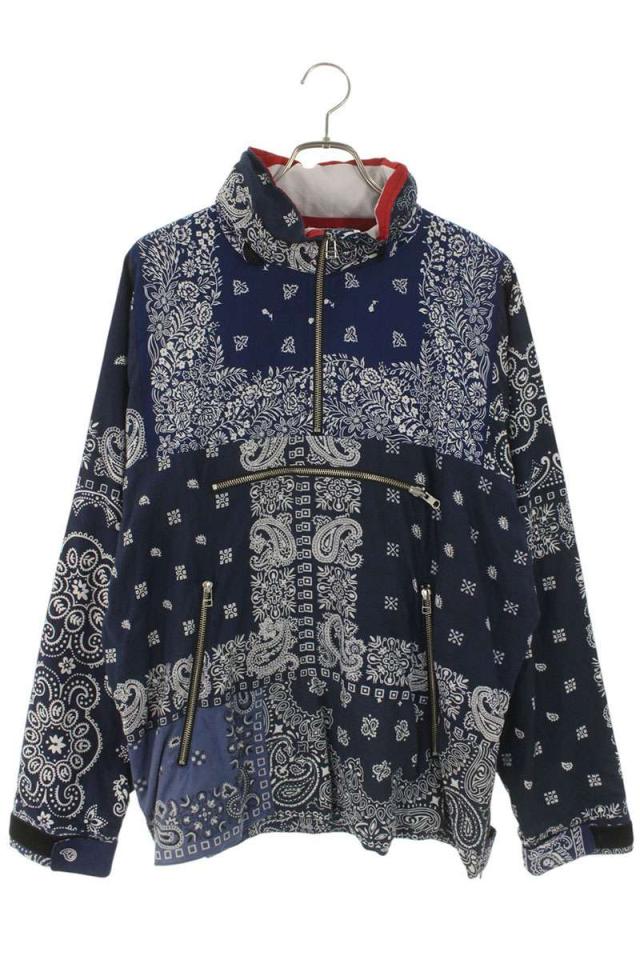 オールドパーク サイズ:M 再構築バンダナ柄リメイクハーフジップブルゾン 中古 BS99