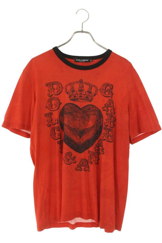ドルチェアンドガッバーナ サイズ:54  G8HL0T フロントプリントTシャツ 中古 BS99