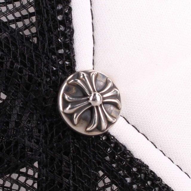 クロムハーツ TRUCKER CAP トリプルクロス刺繍付きメッシュ帽子 中古 SJ02