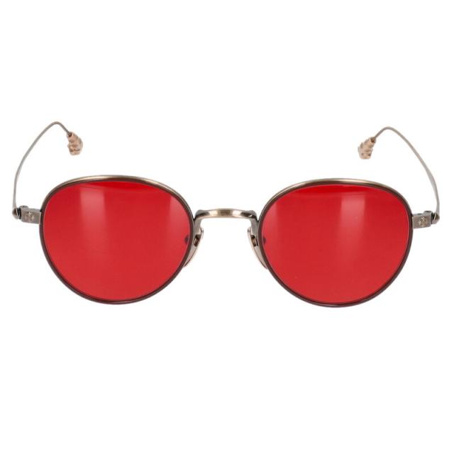 クロムハーツ サイズ:49□22 BONE PRONE IV CHプラステンプルメタルフレーム眼鏡 中古 GZ11