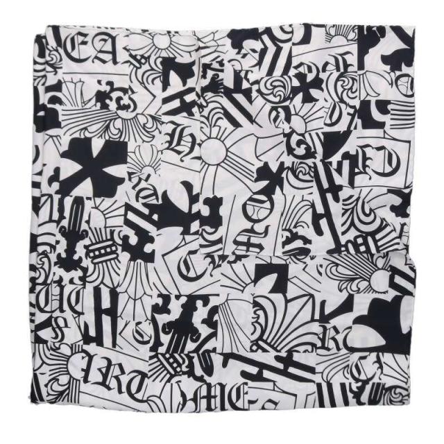 クロムハーツ   CH SCARF 総柄シルクスカーフ 中古 SJ02