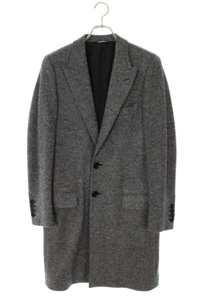 ドルチェアンドガッバーナ サイズ:48  G023OT ヘリンボーンウールコート 中古 BS99