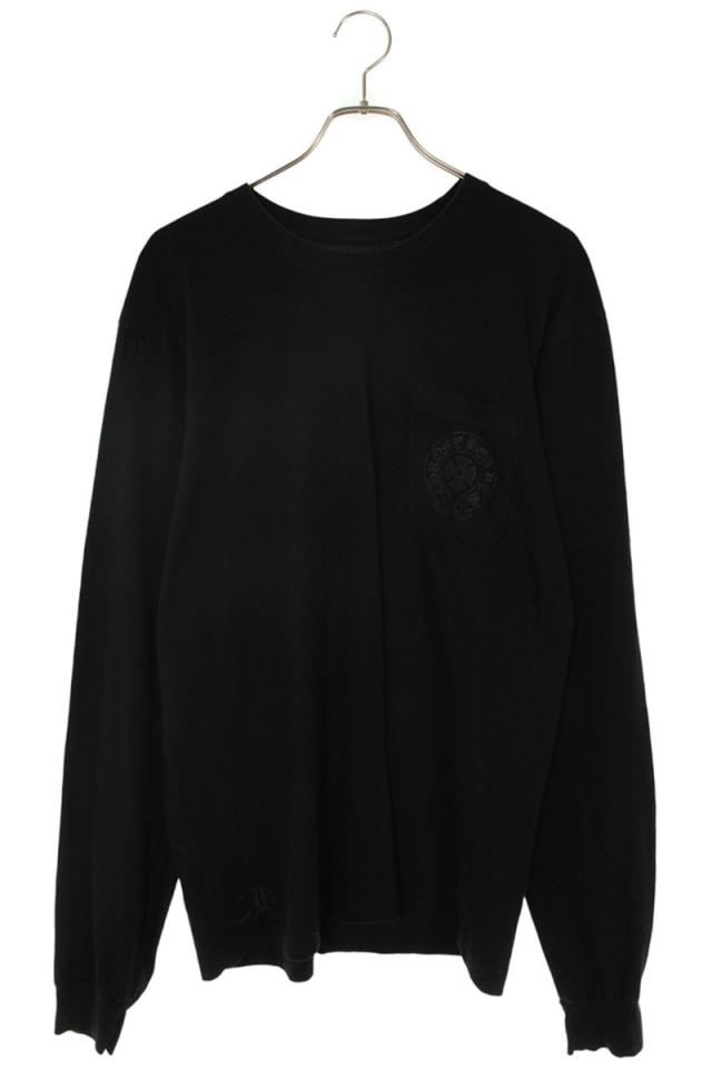 クロムハーツ サイズ:L  CH L S  1 STAFFバックホースシュープリント長袖カットソー 中古 NO05