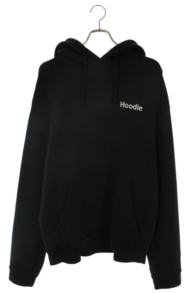 ヴェトモン サイズ:XS  16SS  SS16TP17 レタリング刺繍オーバーサイズプルオーバーパーカー 中古 SB01