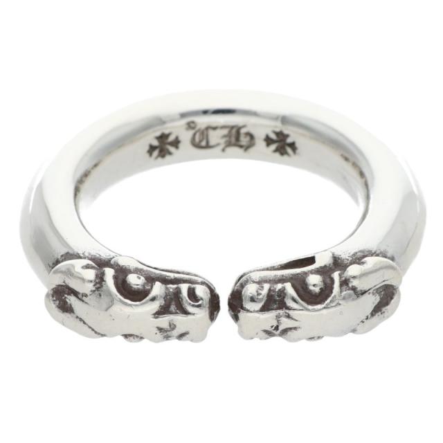 クロムハーツ サイズ:15.5号 DOUBLE DOG RING ダブルドッグ シルバーリング 中古 GZ11