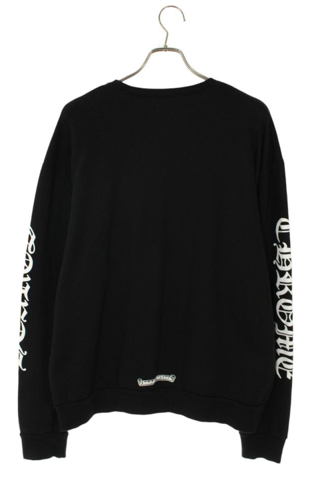 クロムハーツ サイズ:M SWTSHRT PLVR ネックロゴプリントクルー