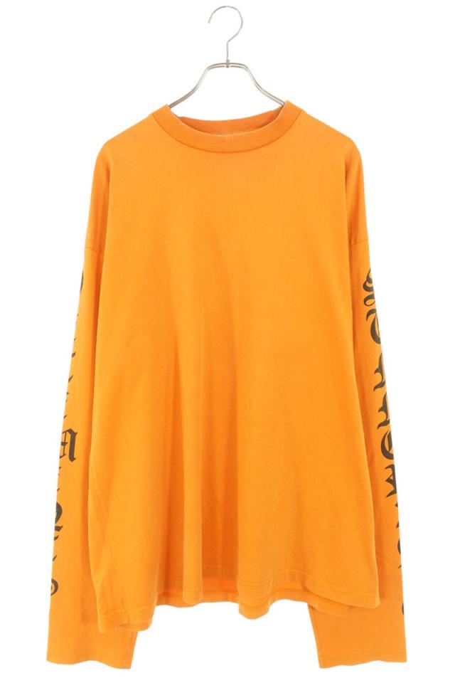 ヴェトモン サイズ:S  SS16TP14 アームロゴプリント長袖カットソー 中古 OM10