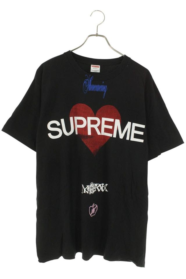 シュプリーム サイズ:L  25SS  Announcing Tee ハートプリントTシャツ 中古 BS99