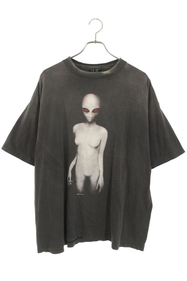 セントマイケル サイズ:XL  25SS  SM-HR8-0000-005 エイリアンプリントTシャツ 中古 BS99