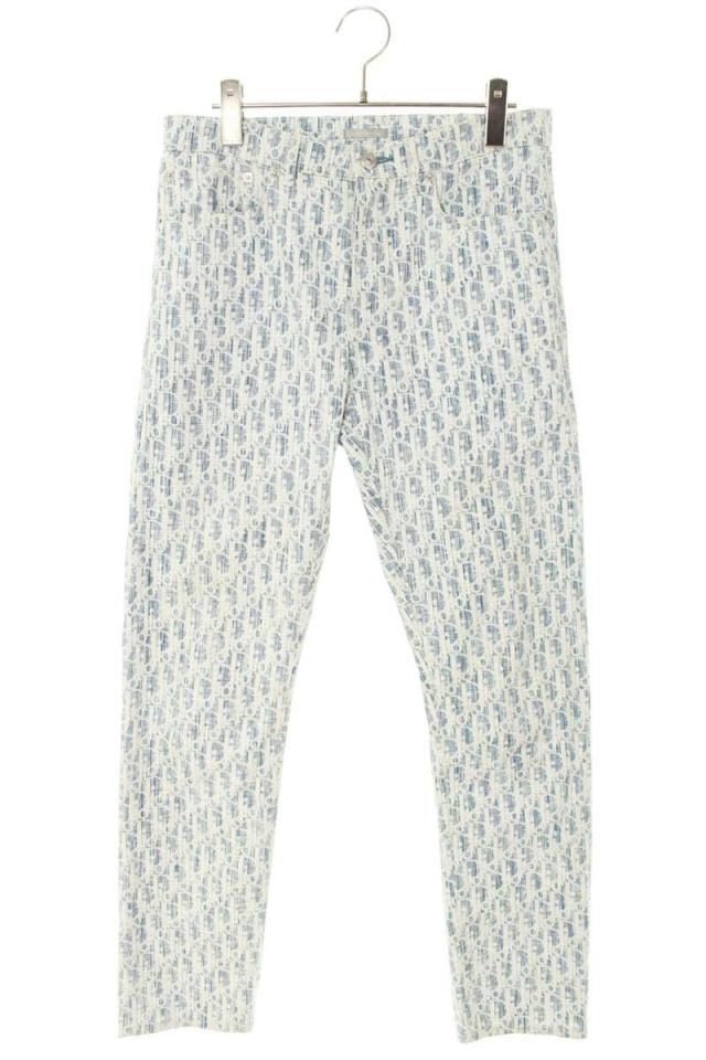 ディオール サイズ:27  013D001BY989 オブリーク総柄ロングパンツ 中古 SB01