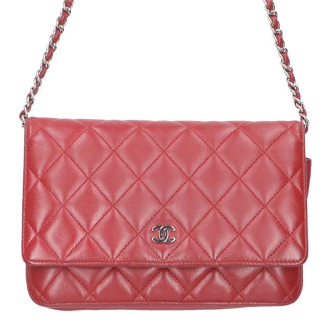 シャネル   A33814 ラムスキンチェーンウォレット 中古 BS99