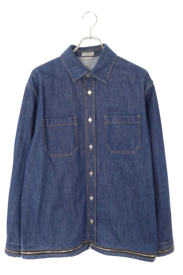 ディオール サイズ:39  343D582A337X ロゴジップディテールデニムジャケット 中古 SB01