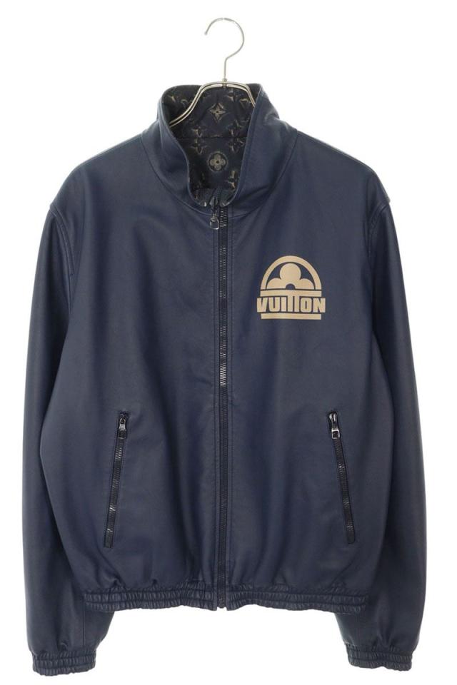 ルイヴィトン サイズ:52  RM232M Y09 HPL03E モノグラムリバーシブルレザージャケット 中古 SB01