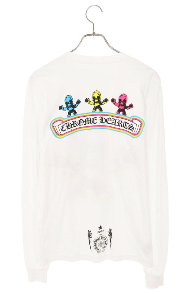 クロムハーツ サイズ:S  CH L S  1 FOTIプリント長袖カットソー 中古 GZ11 クロムハーツ サイズ:S CH L S 1 FOTIプリント長袖カットソー 中古 GZ11