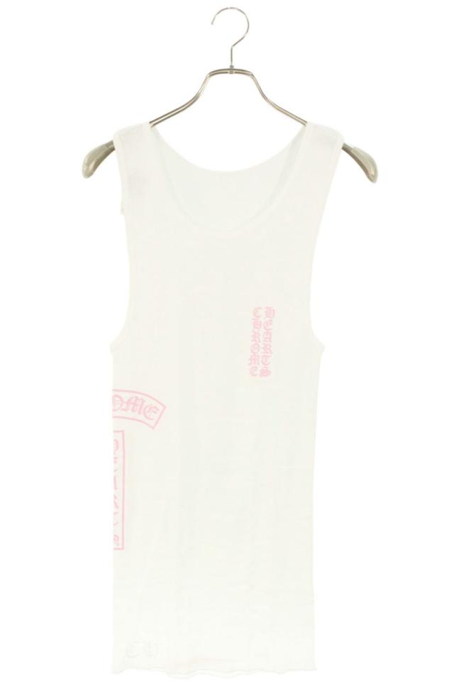 クロムハーツ サイズ:L  RIB TANK サイドロゴプリントリブタンクトップ 中古 OK15