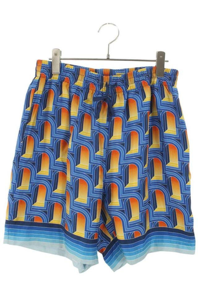 カサブランカ サイズ:M  MS23-TR-012 シルク総柄ハーフパンツ 中古 BS99