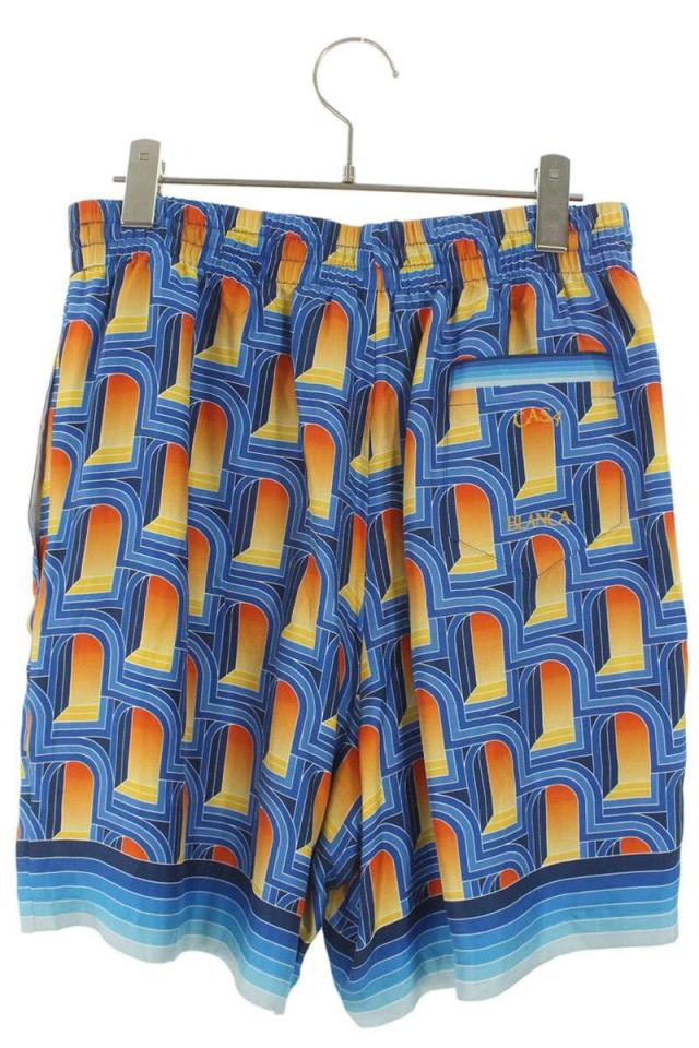 カサブランカ サイズ:M  MS23-TR-012 シルク総柄ハーフパンツ 中古 BS99 カサブランカ サイズ:M MS23-TR-012 シルク総柄ハーフパンツ 中古 BS99