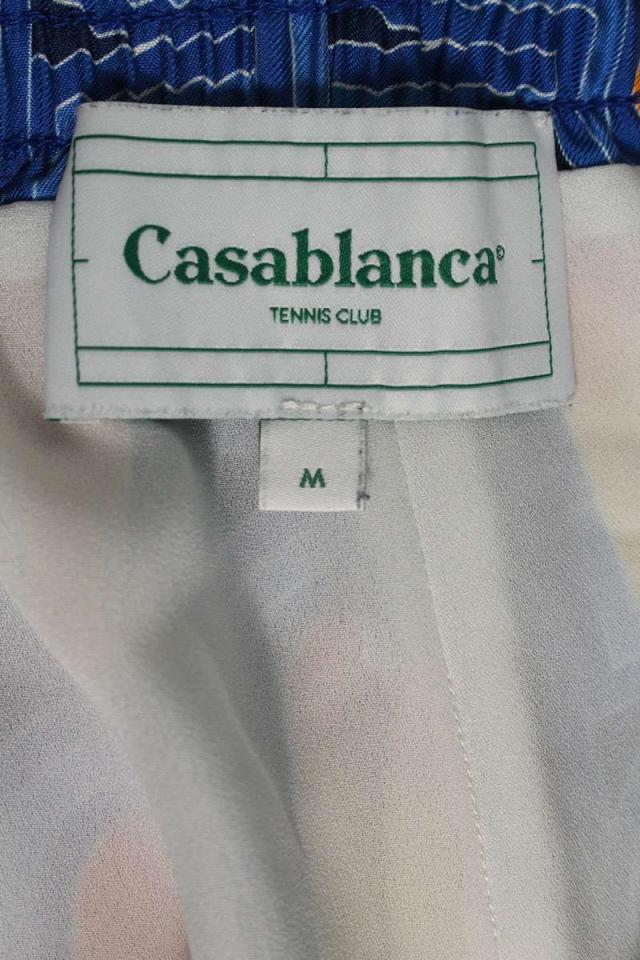 カサブランカ サイズ:M MS23-TR-012 シルク総柄ハーフパンツ 中古 BS99