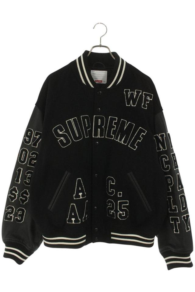 シュプリーム サイズ:XL  25SS  Praises Varsity Jacket プレイズバーシティジャケットブルゾン 中古 OM10