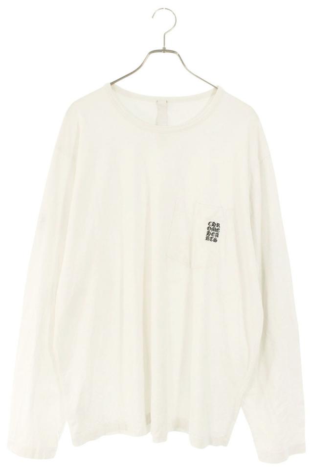 クロムハーツ サイズ:XXL  Y NOT 英字ラベル刺繍長袖カットソー 中古 GZ11