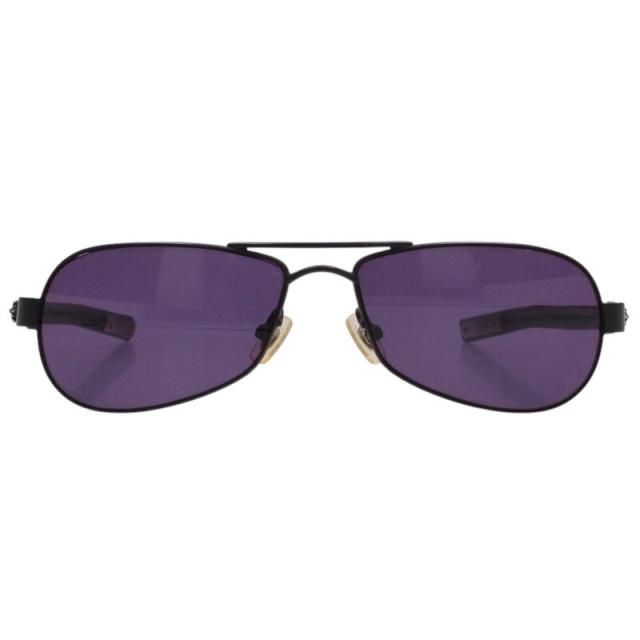 クロムハーツ   LITTLE RED RIOT CHプラスレザーテンプルティアドロップサングラス 中古 GZ11