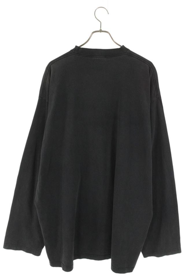 バレンシアガ サイズ:3 720250 TNVD8 ロゴ刺繍クルーネック長袖