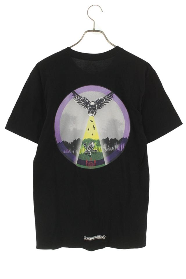 クロムハーツ サイズ:M  CH T-SHRT Foti Abduction フォティサークルプリントTシャツ 中古 BS99 クロムハーツ サイズ:M CH T-SHRT Foti Abduction フォティサークル