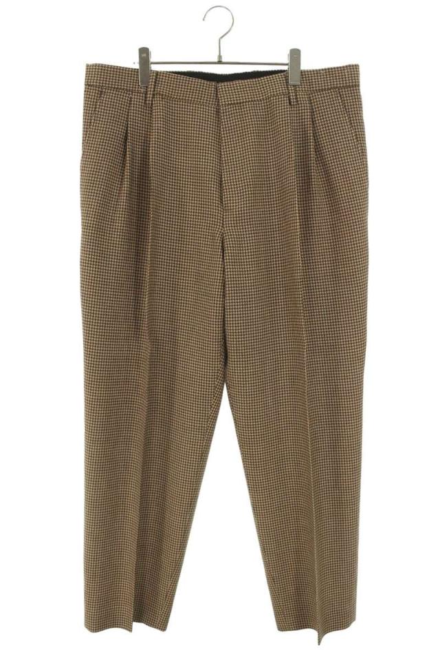 ドリスヴァンノッテン サイズ:54 ハウンドトゥースウールトラウザースラックスロングパンツ 中古 BS99 ドリスヴァンノッテン サイズ:54 ハウンドトゥースウールトラウザー