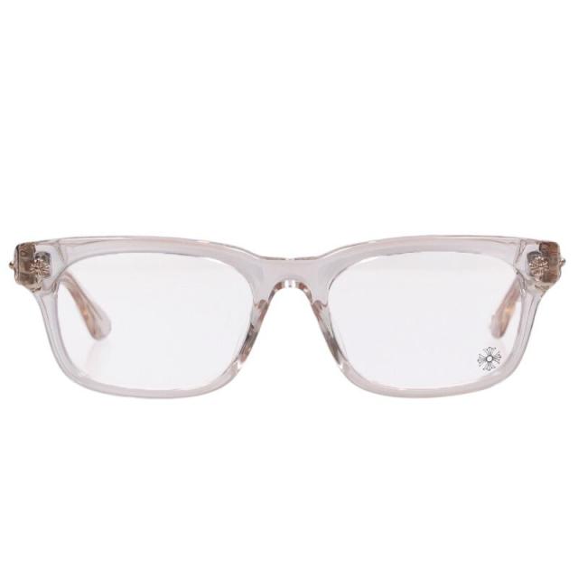 クロムハーツ サイズ:54□19-149  VAGILANTE CHプラステンプル ウェリントン クリアフレーム眼鏡 中古 SS07
