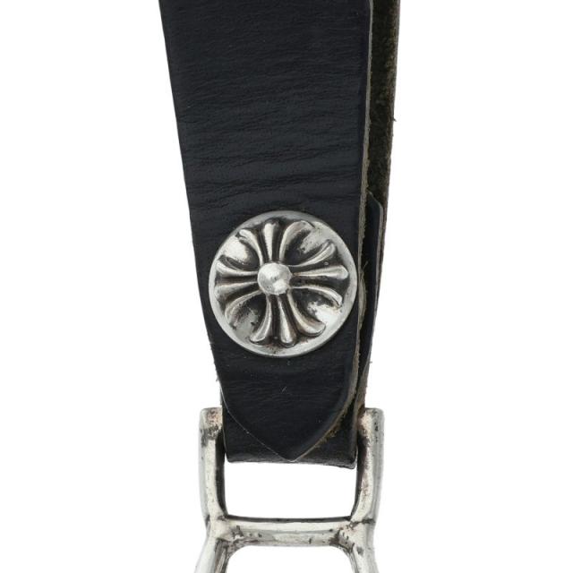 クロムハーツ   BELT LOOP クロスボールボタンレザーベルトループ 中古 OS06 クロムハーツ BELT LOOP クロスボールボタンレザーベルトループ 中古 OS06