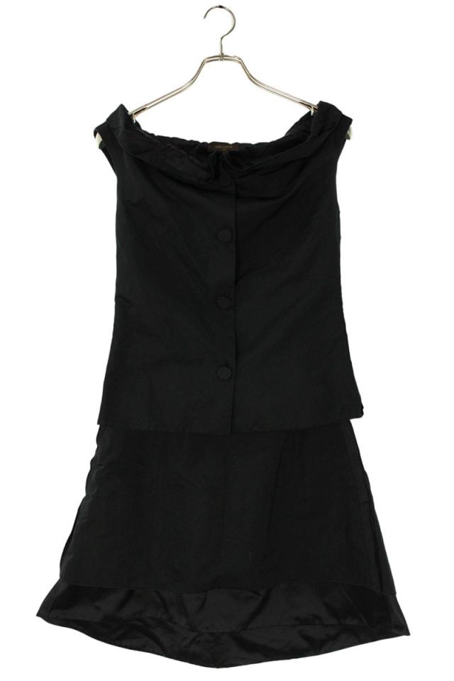 ルイヴィトン サイズ:34  RW131A F3BL22PFC F3SK14PFC ナイロン ノースリーブベスト フレアスカートセットアップ 中古 BS99