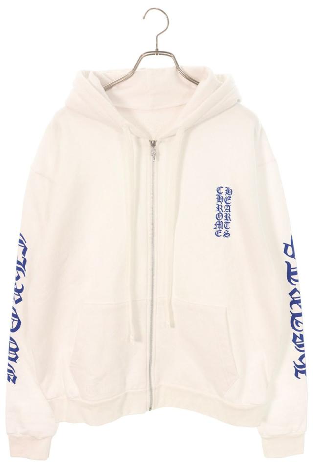 クロムハーツ サイズ:M  SWTSHRT HD ZIP アームロゴジップアップパーカー 中古 SJ02