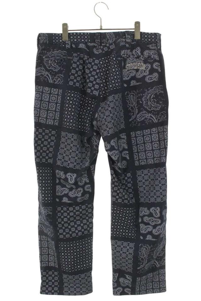 シュプリーム サイズ:32  20SS  Paisley Grid Chino Pant ペイズリーグリッドチノロングパンツ 中古 BS99 シュプリーム サイズ:32 20SS Paisley Grid Chino Pant ペイズリー