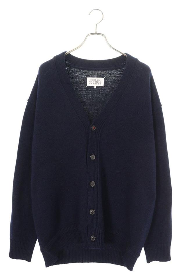 メゾンマルジェラ サイズ:L  SI1GP0003 S18064 エルボーパッチカーディガン 中古 FK04