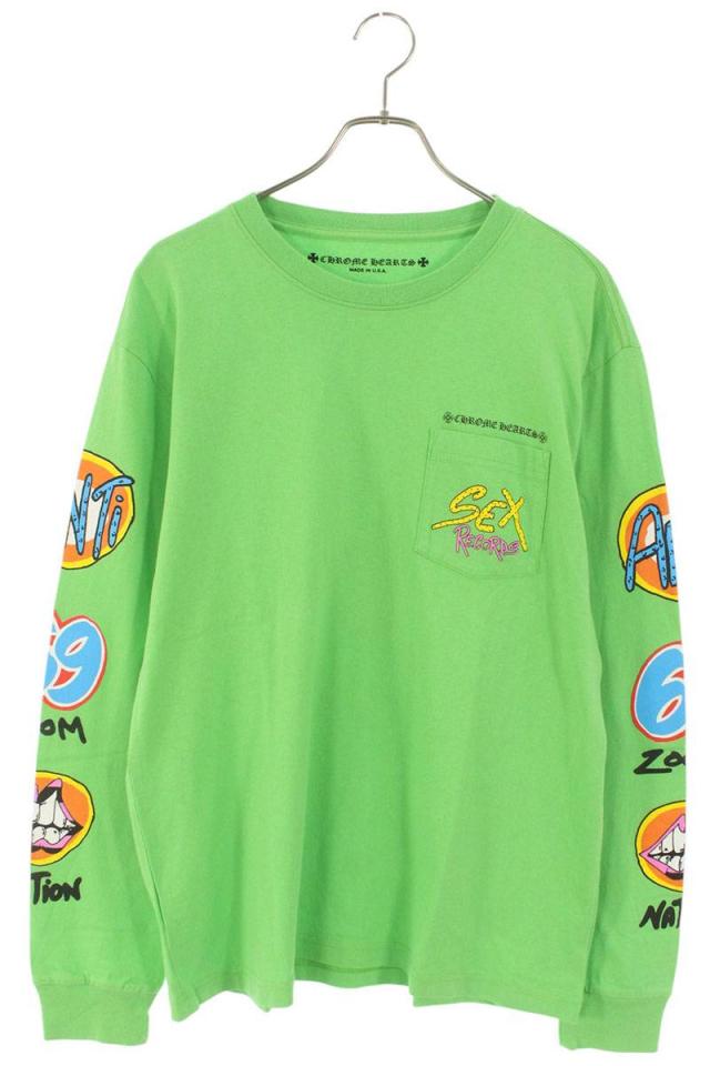 クロムハーツ サイズ:XL  PPO SEXRCD LS MATTY BOYSexRecordsプリント長袖カットソー 中古 GZ11