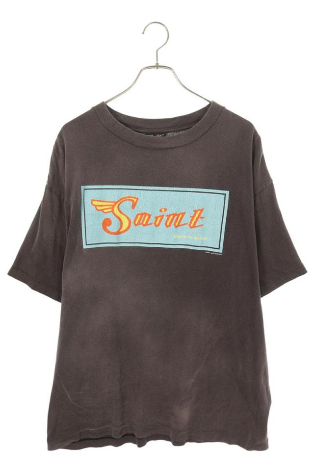 セントマイケル サイズ:XL  SM-S22-0000-014 ヴィンテージ加工プリントTシャツ 中古 FK04