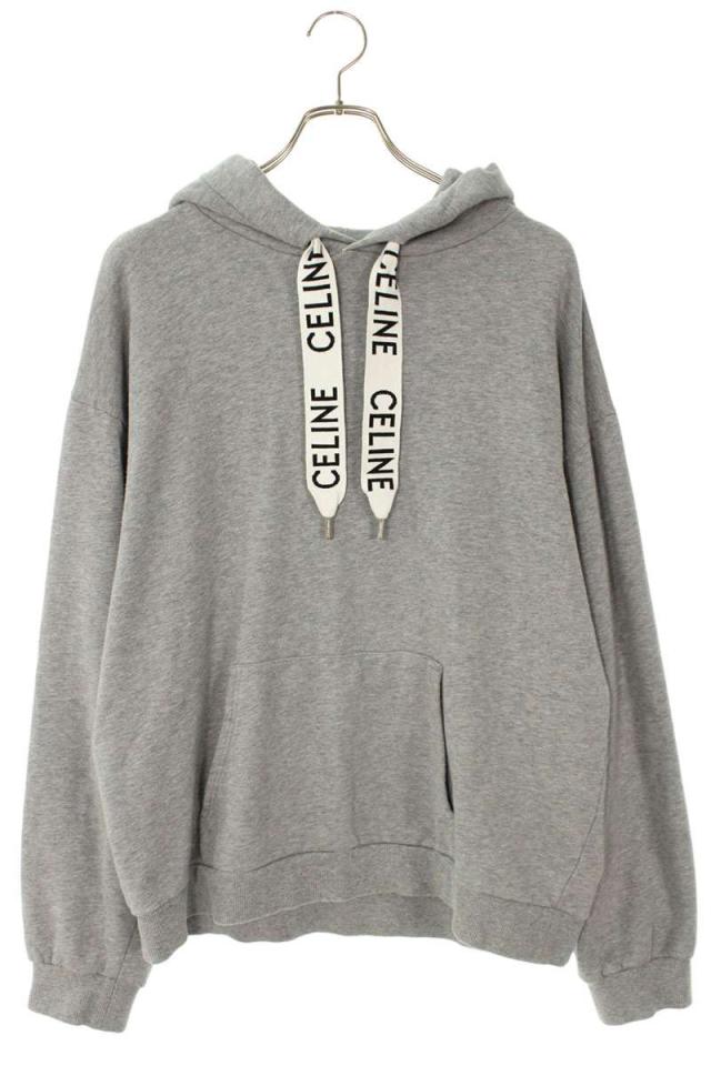 セリーヌ サイズ:XXL 2Y468670Q.08GC ロゴドローコードプルオーバーパーカー 中古 SB01
