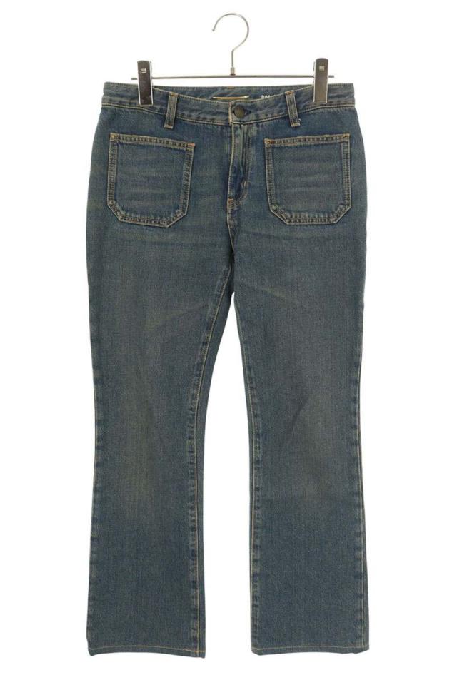 サンローランパリ サイズ:27インチ  374799 Y492G フレアデニムパンツ 中古 BS99